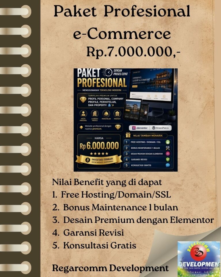 Paket Profesional E-Commerce