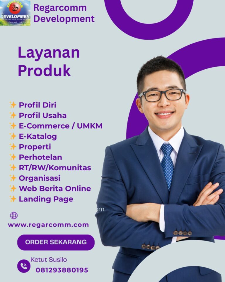 Katalog Produk Website Regarcomm Development
