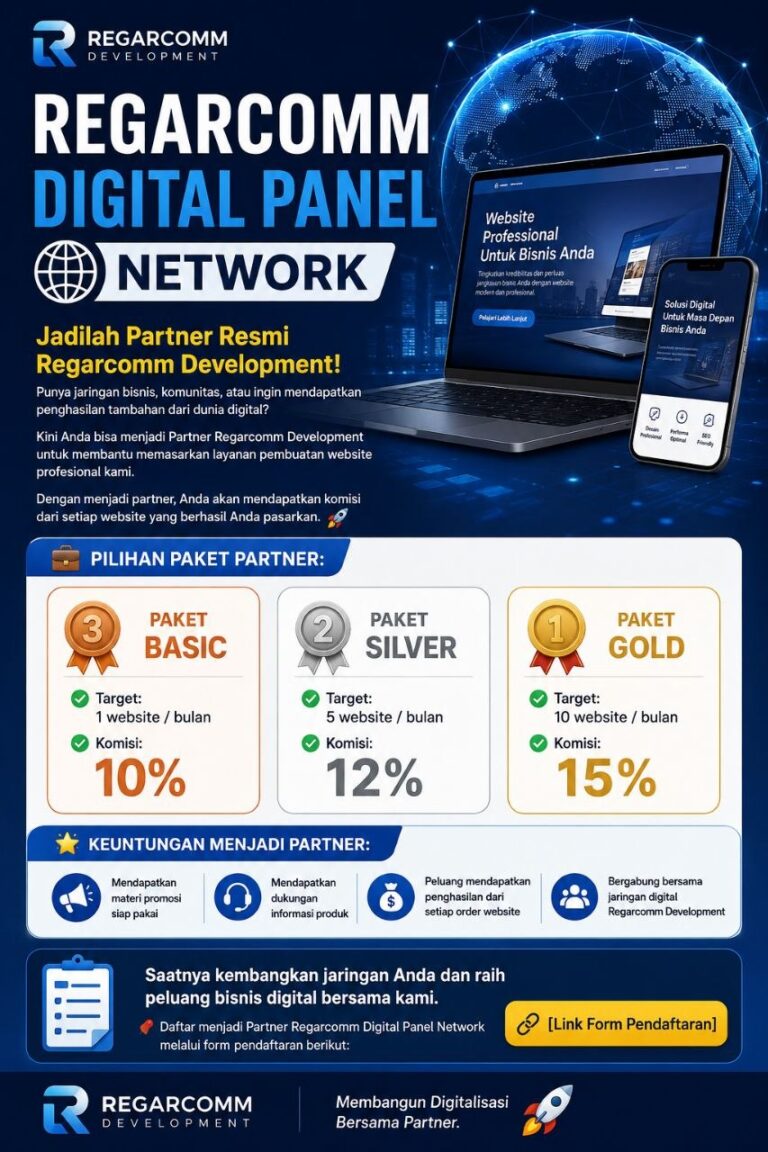 Bergabung Dalam Program Regarcomm Digital Panel Network