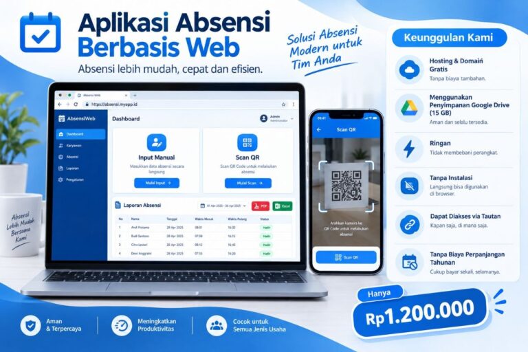 Aplikasi Web Absensi Karyawan By Scan QR